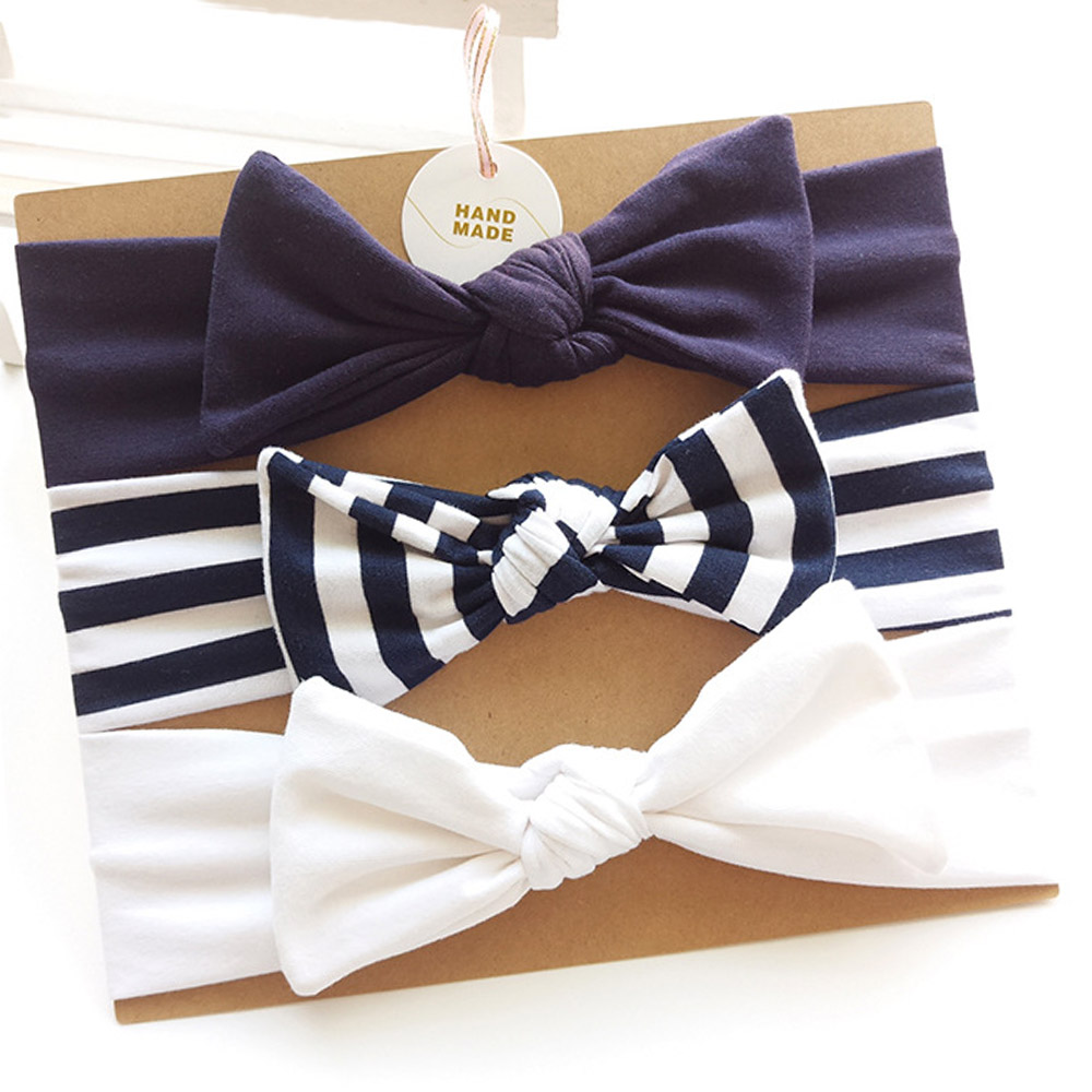 Bow Headbands Infant Wear (Set of 3)